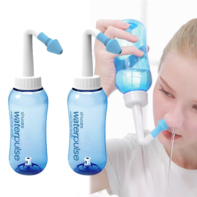 Neti Pot Nasal Rinse - Irrigador Nasal Waterpulse 300ml, Limpador de