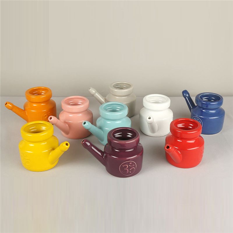 Neti Pot Nasal Rinse - 【EM ESTOQUE】Pote de Cerâmica Neti de