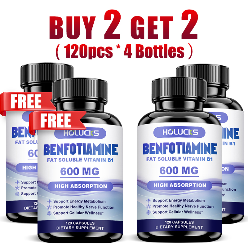 Health Wellness & Psychology - Cápsulas de Benfotiamina, com Vitamina B1