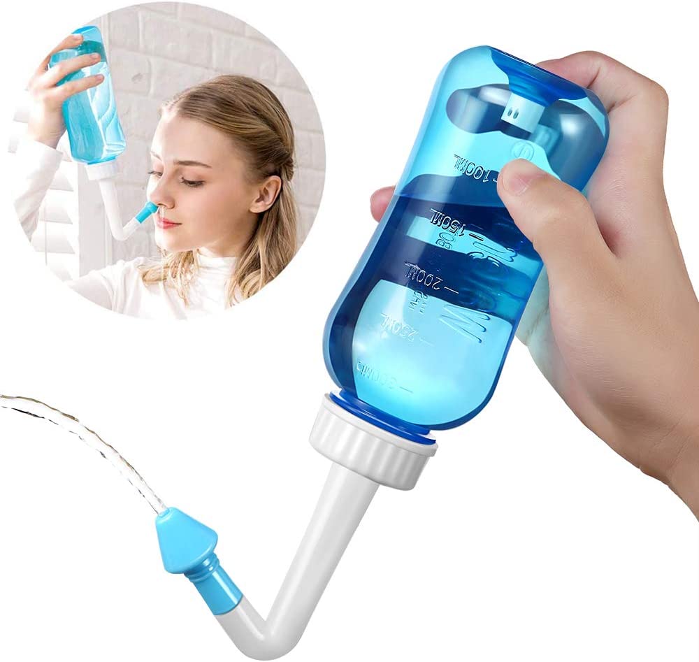 Neti Pot Nasal Rinse - Garrafa de limpeza de lavagem de