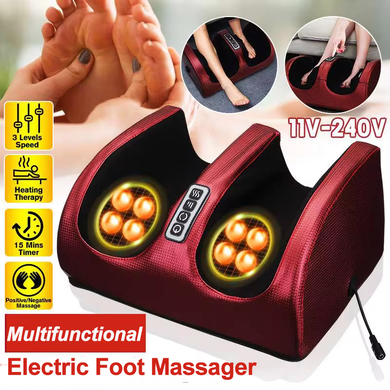 Reflexology Foot Roller - Aquecimento infravermelho massagem elétrica nos pés