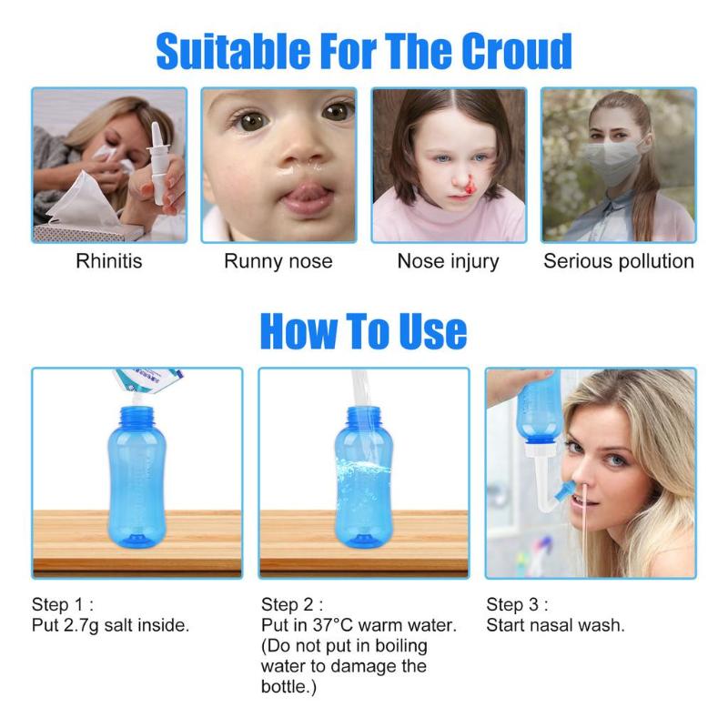 【WA】Irrigador Nasal: Frascos p - Neti Pot Nasal Rinse avaliação e preço