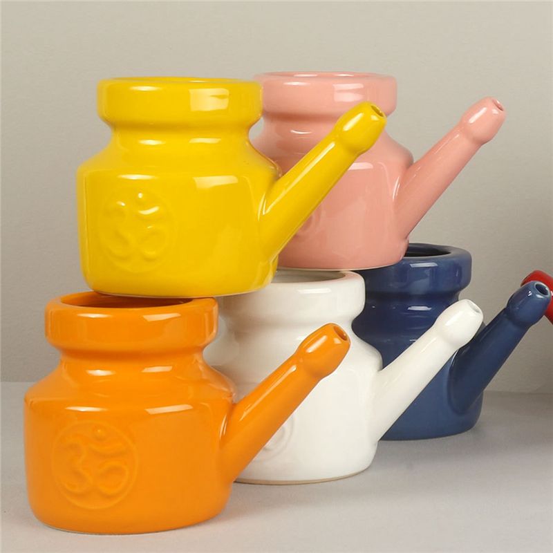 【EM ESTOQUE】Pote de Cerâmica N - Neti Pot Nasal Rinse avaliação e preço