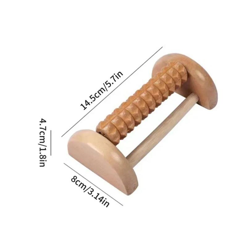 1 unidade de rolo de madeira n - Reflexology Foot Roller avaliação e preço