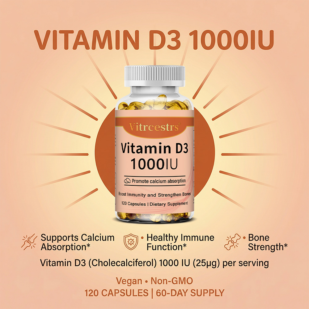 Cápsulas de Vitamina D3 1000 I - Health Wellness & Psychology avaliação e preço