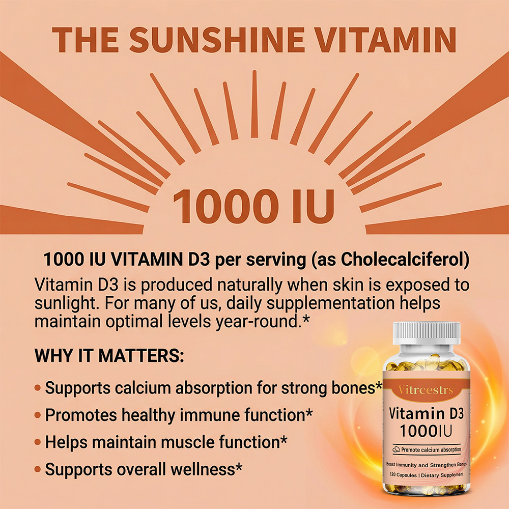 Cápsulas de Vitamina D3 1000 I - Health Wellness & Psychology avaliação e preço