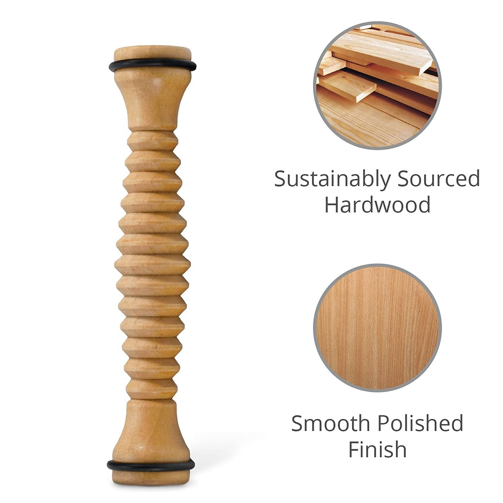 Rolo de madeira para pés, mass - Reflexology Foot Roller avaliação e preço