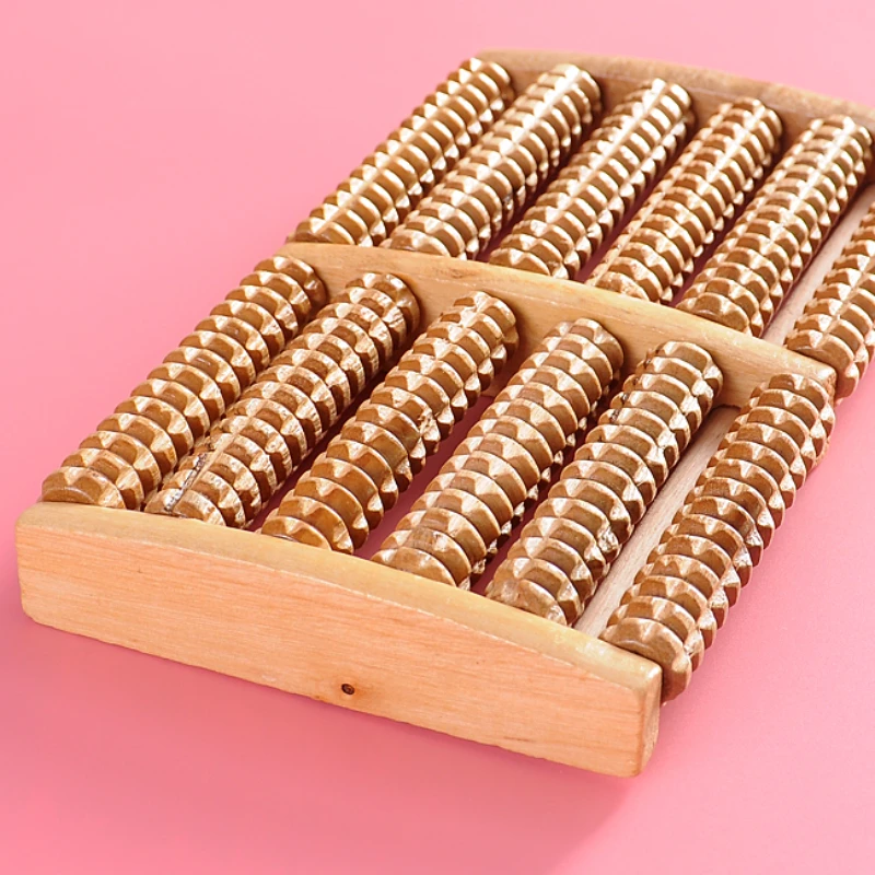 Massageador de pés de madeira, - Reflexology Foot Roller avaliação e preço
