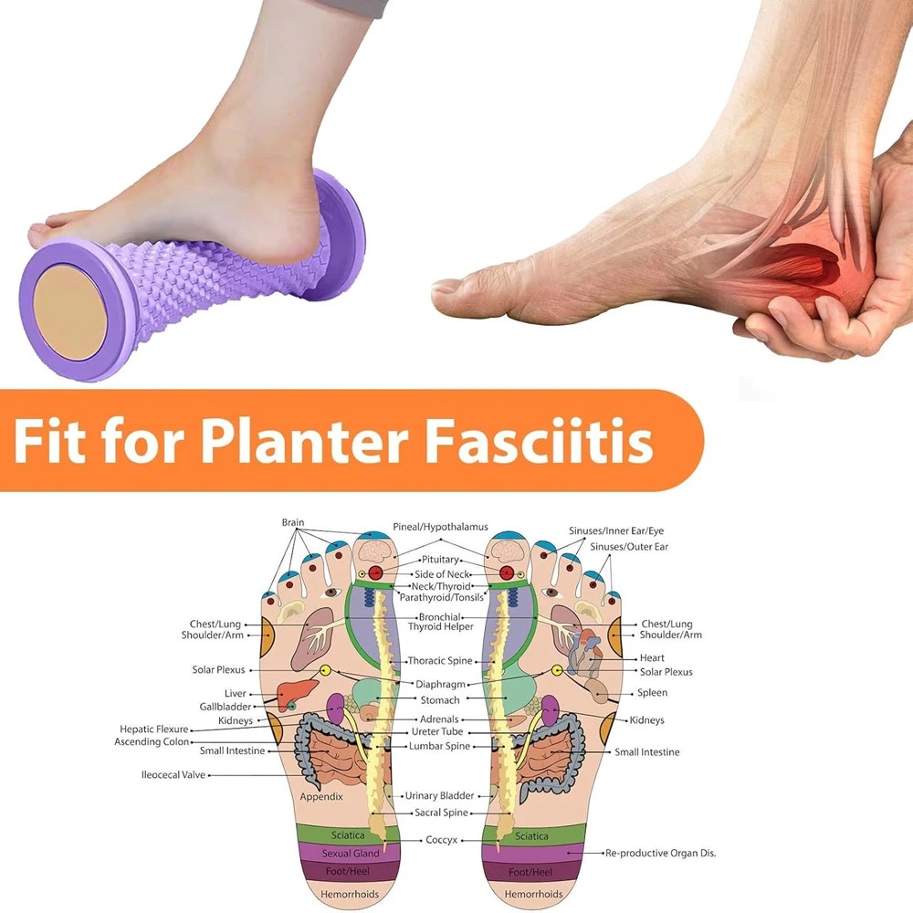 Rolo de massagem ergonômico pa - Reflexology Foot Roller avaliação e preço