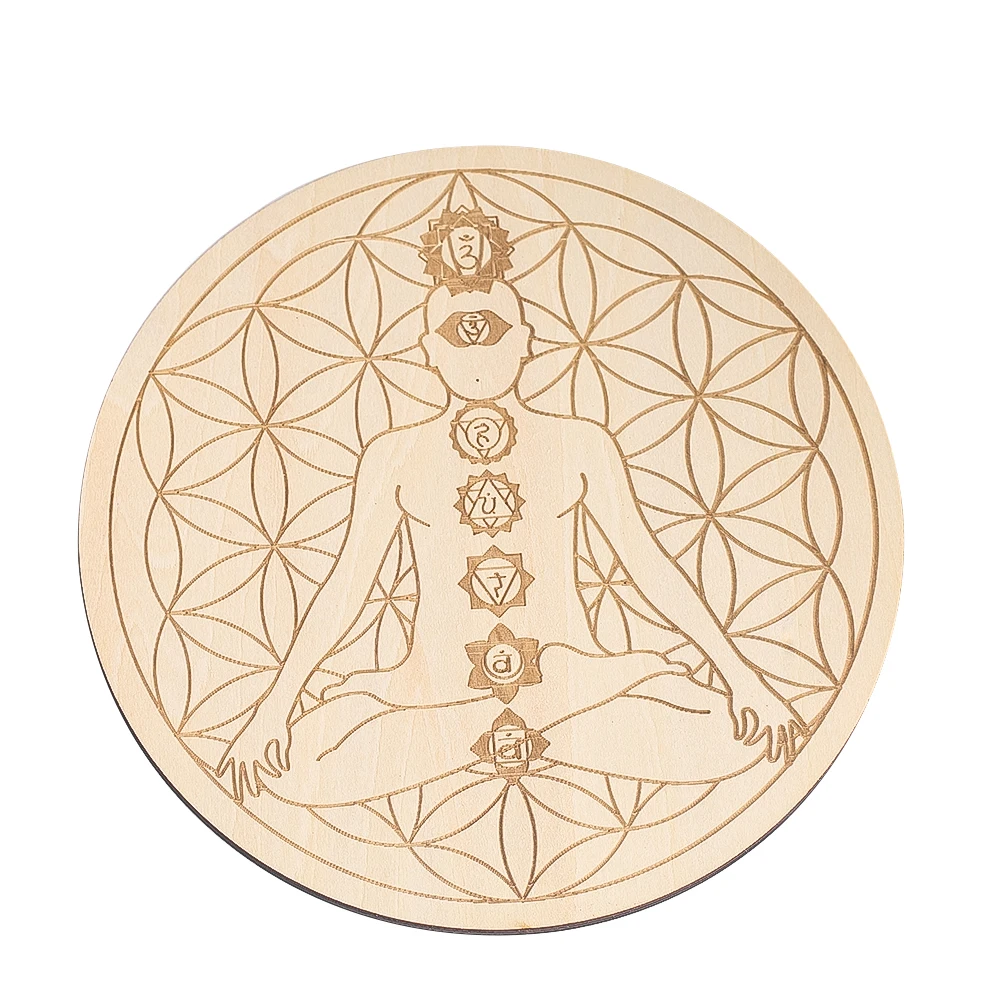 15cm gravura a laser 7 chakras - Acupressure Mat Set avaliação e preço